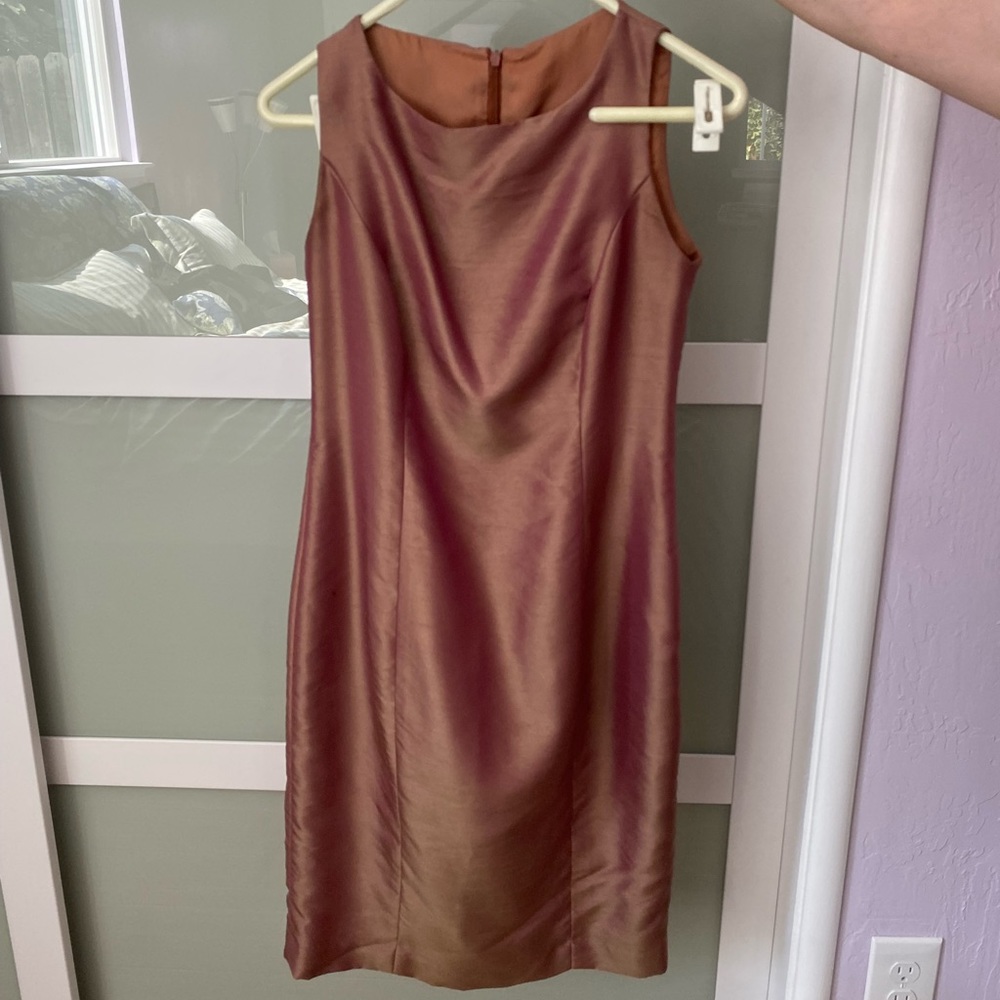 Pink and gold multi chrome dress
